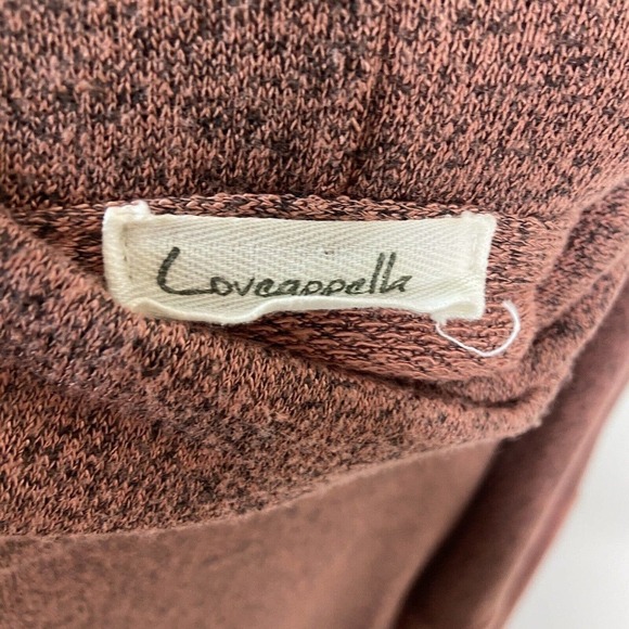 Loveappella High Low Cowl Neck Terra Cotta Sweater Sz S - Picture 10 of 11